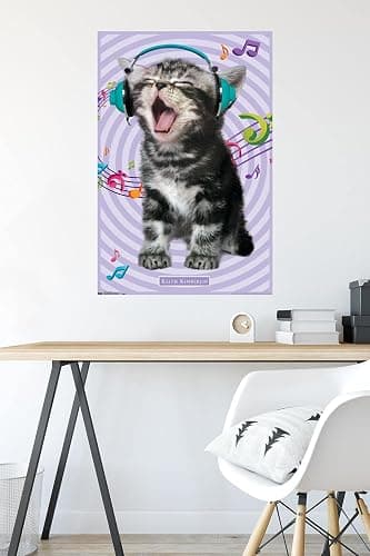 Trends International Keith Kimberlin - Kitten - Singing Wall Poster, 22.375" x 34", Premium Unframed Version thumbnail 4