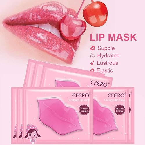 DELISOUL 30 Pack Collagen Crystal Lip Masks and Gold Under Eye Masks Natural Moisturizing Gel Anti-Aging Anti Chapped Hydrating Reducing Puffiness Dark Circles and Wrinkles Lip Eye Pads for Women Men thumbnail 4