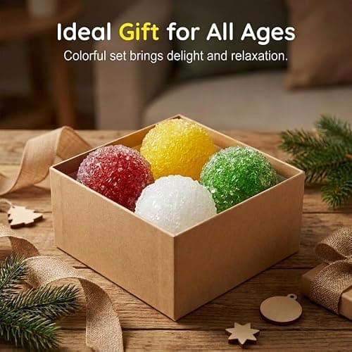 Crunchy Squishy Stress Ball, Upgraded Portable Soft Squishy Ball (Blue #B) | 2026 New, Stress Relief, Portable Design, Soft Texture, Squishy Toy thumbnail 5
