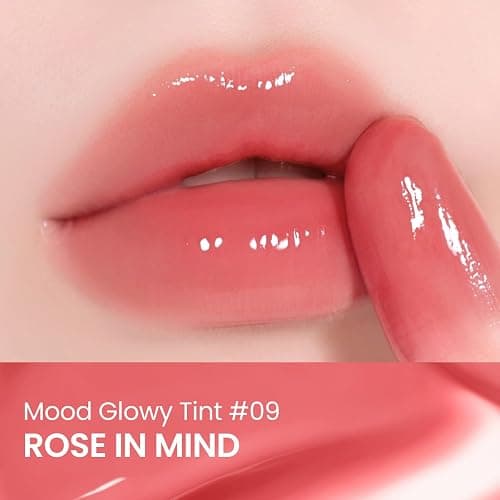Peripera Mood Glowy Tint | Watery Glow Finish, Buildable Fresh Color, Long-Lasting Stain | Lightweight & Non-Sticky | K-Beauty Lip Tint, Safe for Sensitive Lips (09 ROSE IN MIND) thumbnail 7