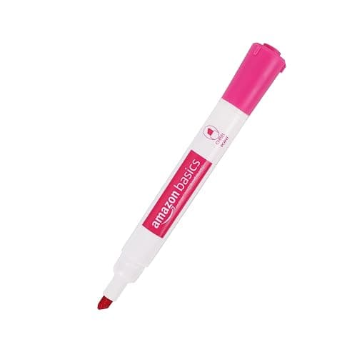 Amazon Basics Dry Erase Markers For Whiteboards, Chisel Tip, Low-Odor, Assorted Colors, Pack of 12 thumbnail 4