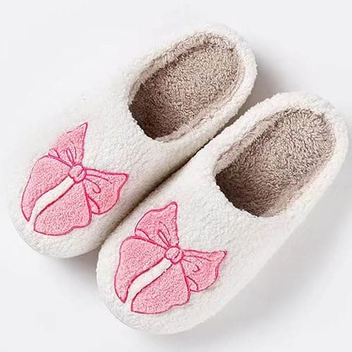 Aucomfo Comfy House Slippers For Women Men, Ladies Fuzzy Bedroom Slippers,indoor Outdoor Memory Foam Shoes thumbnail 3