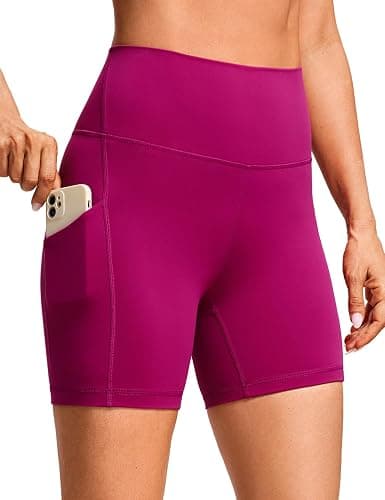CRZ YOGA Butterluxe Biker Shorts Pockets 5" - High Waisted Volleyball Workout Athletic Yoga Womens - Image 1