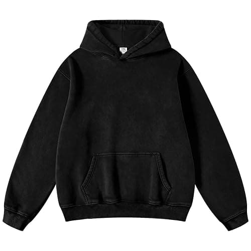 Dnzzs Acid Wash Hoodie Super Soft Sweatshirt for Mens Pullover Oversized Men's Fashion Hoodies & Sweatshirts Vintage Tops - Image 1
