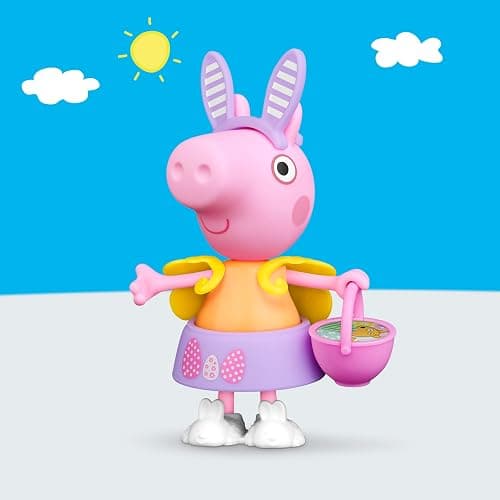 Peppa Pig Springtime Dress-Up Figure with 6 Easy-On Fashion Accessories, 6-Inch Doll, Easter Gift for Kids, Preschool Toys for Girls and Boys 3 and Up thumbnail 2