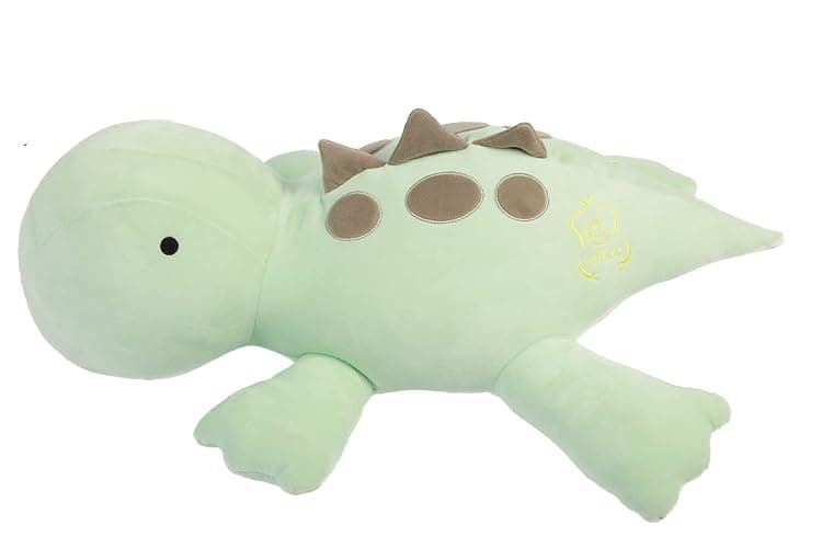 Crillop 4LB Cute Weighted Stuffed Animals Plush - Calming Weighted Stuffed Animals for Anxiety 24 inch Soft Weighted Dinosaur Plush Toy Pillow for Adults and Children (Green Dinosaur) thumbnail 3