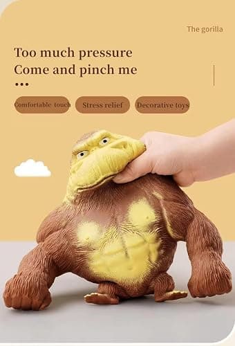 JINSUPIN Amusing Splat Monkey Stress Relief Toy – Reduce Irritability for Children Gorilla Sensory Toy for All Ages thumbnail 3