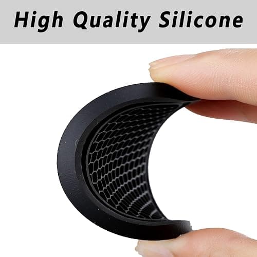 ZSDY Car Cup Coaster, 4PCS Universal Auto Non-Slip Cup Holder Embedded in Ornaments Silicone Coaster, Car Interior Accessories Sets, Black thumbnail 2