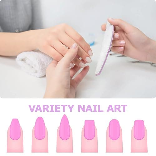 Profi Nagelfeile 20 Stück 100/180 Grit für Gelnägel und Naturnägel - Wiederverwendbare Doppelseitige für Nagelstudios, DIY Nail Art Zuhause thumbnail 3