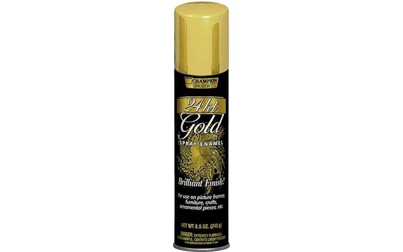 Chase 8-1/2-Ounce Brilliant Finish Metallic Spray Enamel, 24-Karat Gold - Image 1
