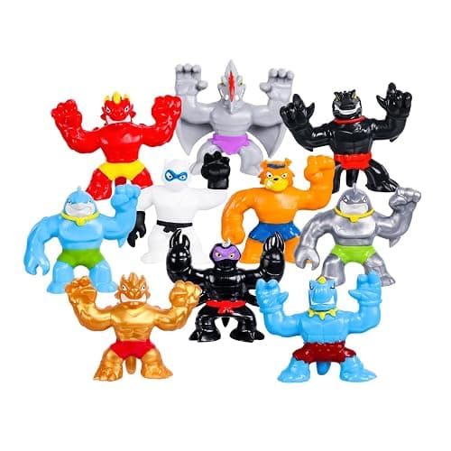Heroes of Goo Jit Zu Minis, Minis Mega 10 Pack. Stretch, Squish, Battle with 10 Mini in One Pack! - Image 1