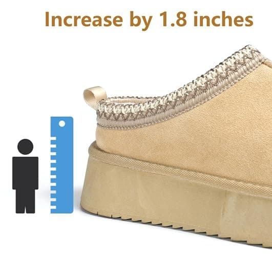 ZERISM Women's Slippers Platform Mini Boots Short Ankle Boot Fur Fleece Lined Sneakers House slippers Anti-Slip Boot For Outdoor thumbnail 5