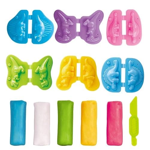 VConejo Color Dough Toys Dough Accessories Set Creations Tools for Kid 2-4-8 Years (Dinosaurs World) - Dinosaur World thumbnail 6