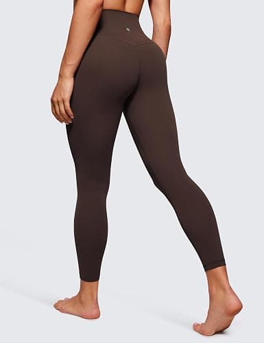 CRZ YOGA Womens Butterluxe High Waisted Yoga Leggings 25" - Double Seamed Buttery Soft Comfy Athletic Gym Workout Pants thumbnail 2
