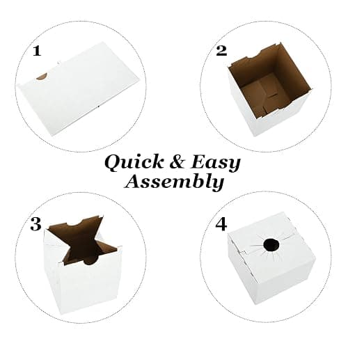 tonchean 100PCS Cardboard Delivery Boxes for Florists, Quick Fold Florist Delivery Box, Flower and Vase Boxes for Secure Floral Arrangements During Transport thumbnail 5