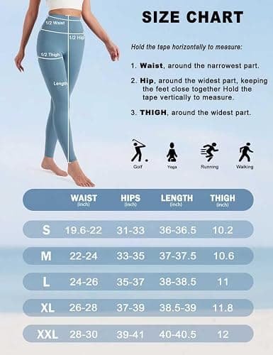 YOYOYOGA Leggings for Women High Waisted Yoga Pants Tummy Control Workout Athletic Leggings with Pockets thumbnail 6