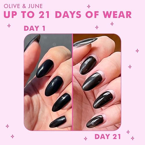 Olive & June Gel Polish Base Coat | UV LED Nail Lamp Needed | Long Lasting Formula | Up to 21 Days of Wear | No Damage Removal | Salon-Quality Manicure Pedicure at Home |Vegan HEMA-Free Cruelty-Free thumbnail 5