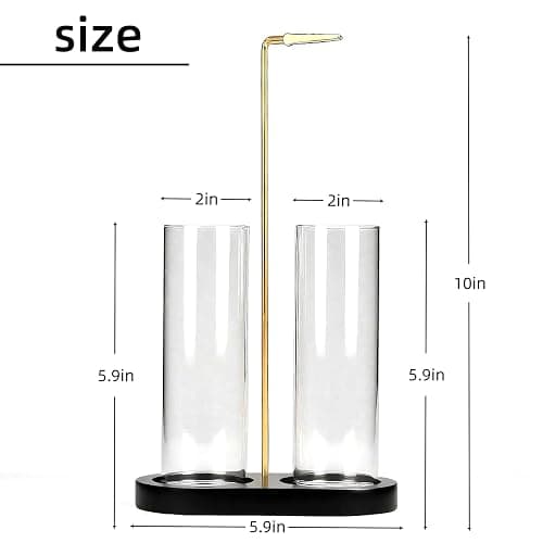 Moocervi Glass Incense Holder, Black Incense Sticks Burner Holder with Storage,Hang Upside Down Incense Holder for Sticks with Glass Ash Catcher for Meditation Yoga Spa Room Decor (Black) thumbnail 3