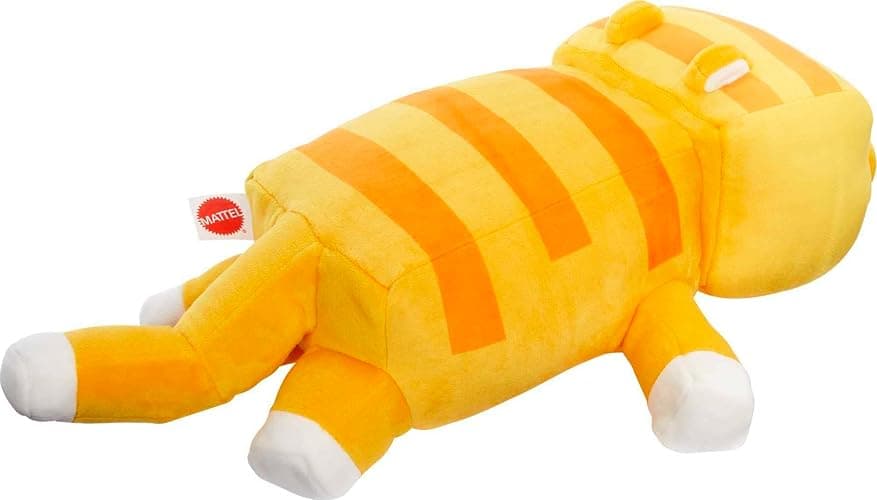 Mattel Minecraft Plush Cat 12-inch Stuffed Animal Figure, Floppy Soft Doll Inspired by Video Game Character, Collectible Toy thumbnail 6