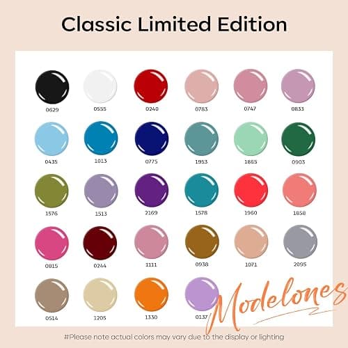 modelones 32 PCS Gel Nail Polish Set, 28 Colors Gel Polish with No Wipe Base Coat, Glitter & Glossy & Matte Top Coat Black Brown Red Purple Soak Off LED Nail Art Kit Salon at Home thumbnail 2