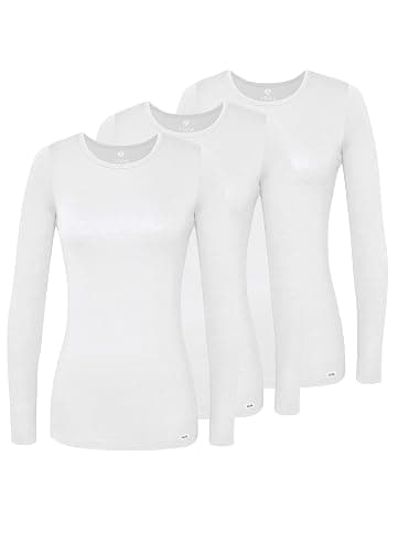 Adar Underscrubs for Women 3 Pack - Long Sleeve Underscrub Comfort Tee - Image 1