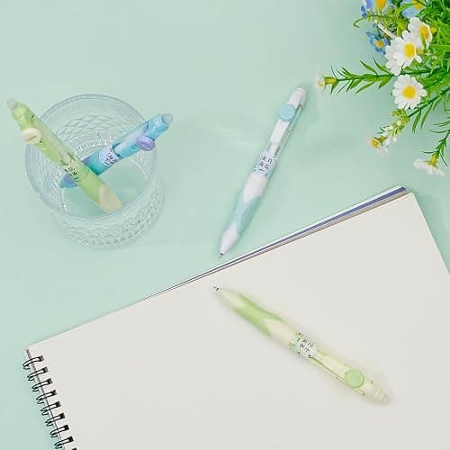 BAYTORY 4Pcs Aesthetics Erasable Pens, 0.5mm Fine Point Erasable Gel Pen with Comfortable Grip, Retractable Pens with Erasers, Smooth Writing for Crossword Puzzles Note Taking (Black Ink) thumbnail 8