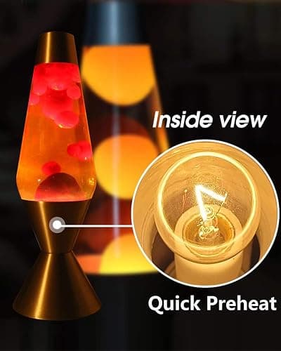 Lava Lamp Bulbs,25 Watt Original Replacement Bulbs for 14.5-Inch/20-Ounce Lava Lamp, High Temp Resistance, High-Output Heat S11 Bulb /120 Volt,Dimmable - Warm White-6 Pack thumbnail 4