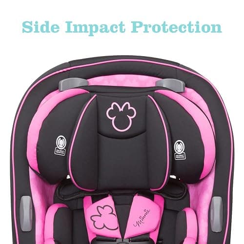 Disney Convertible Car Seat, Rear Facing 5-40 pounds, Forward Facing 30-65 pounds, Booster 40-100 lbs, Convert From Infant to Toddler, Simply Minnie thumbnail 6