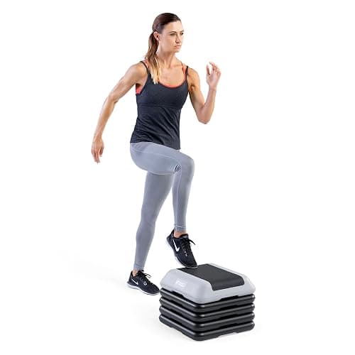 Circuit Fitness by Marcy 16 x 16 inches Adjustable Height Aerobic Step Platform with Adjustable Risers, Non-Slip Rubber Surface, Home Exercise Fitness Training, Multiple Color Options thumbnail 6