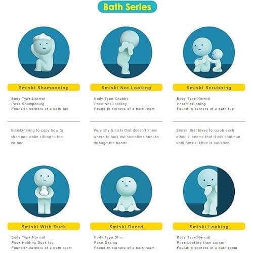 Dreams Smiski Glow in The Dark Mini Figure Set: Living, Toilet + Bath Series | 3 Assorted Blind Box thumbnail 6