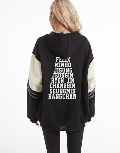 JUNG KOOK SKZ Hoodie Hyunjin, Felix, Changbin, Bangchan Sweatshirt Shirt Skz Merch for Women thumbnail 2