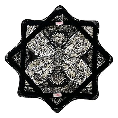 Mougee Mini Star Flow Star - 20" Diameter - Smaller Size for Smaller Hands and Easier Spinning (Metamothosis - Two Sided - kuwalaburr) - Image 1
