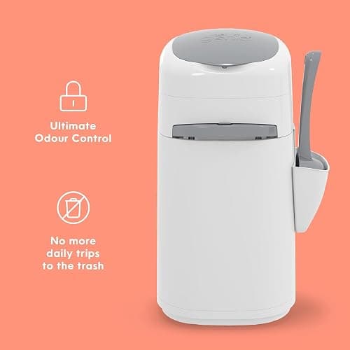 Litter Genie Style Pail |Cat Litter Waste Disposal System for Odor Control | Includes 1 Square Refill Bag, Made in Canada thumbnail 2