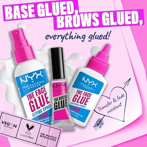 NYX Professional Makeup Primer, The Face Glue Primer, Gripping Primer for Face, Up to 24 Hour Hydration and Makeup Wear, Polyglutamic Acid, Non-Comedogenic, 35ml thumbnail 9