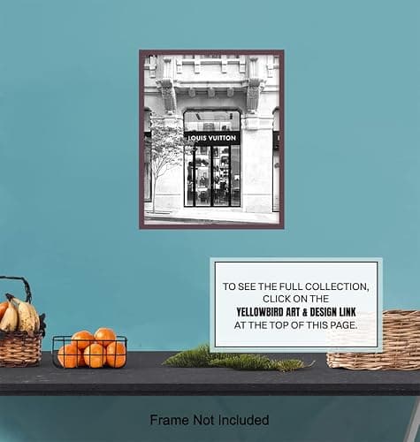 Photo of Designer Store Glam Wall Decor – Unique Designer Home Art Poster for Apartment Living room Bedroom – Chic Gift for Women Woman Wife Her Haute couture Fashion Fans– 8x10 Picture Print Wall Art thumbnail 7