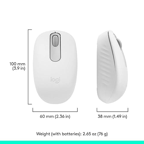 Logitech M196 Bluetooth Wireless Mouse, Compact and Portable Mouse for Laptops, Tablets and More, 12-Month Battery, Smooth Tracking, Compatible with PC and Mac, Windows and macOS - Off White thumbnail 8