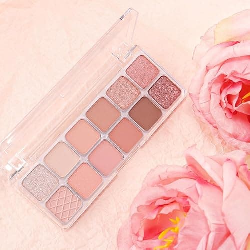 AMY'S DIARY 12Color Light Pink Purple Eyeshadow Palette, Long-Lasting, and Highly Pigmented. Elevate Your Eye Makeup– Unleash Your Unique Style (07#) thumbnail 7