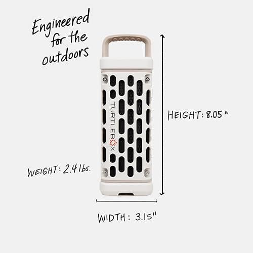 Turtlebox Ranger: Loud! Outdoor Portable Bluetooth 5.4 Speaker | Rugged, Waterproof, Ultra-Portable | Plays to 105db, Deep Bass, Shockproof, Unlimited Pairing for Full Stereo Experience, Ivory thumbnail 3