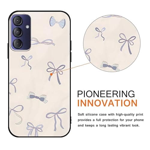 Aoldimu 2 Pack Stylish Mini Bow Phone Case for Gabb Phone 4 pro 6.5",Cartoon Cute Kawaii Bow Cases Fashion Pattern Cases for Girls Women Boys,Soft Silicone TPU Protective Cover Funda thumbnail 2