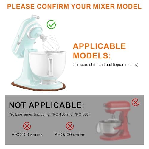 Wooden Mixer Slider Mat for 4.5-5 Qt Stand Mixers, Wood Anti-Slip Tray Mixer Base Pad Countertop Protector for Home Kitchen thumbnail 4