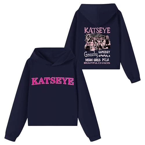 KATSEYE Hoodie Suit Girls Boys Hooded Sweatsuit Katseye Merch Kids Sweatshirts Fashion Music Album Graphic Concert Streetwear thumbnail 3