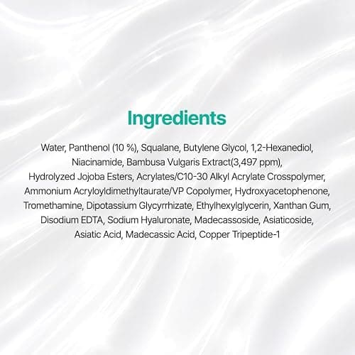 PURITO Panthenol 10% Cream for Sensitive Skin, 3.38 fl.oz | Skin Barrier Repair, Face Moisturizer, Blemish-Prone Care, Non-Comedogenic & Vegan, Korean Skincare thumbnail 9