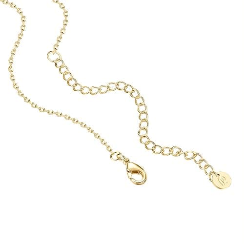 PAVOI Layering Necklace for Women, 14K Gold Plated Station CZ Chain | Layered Necklaces for Women, Simulated Diamond Necklace, Dainty Necklace, Chain Necklace for Women thumbnail 4
