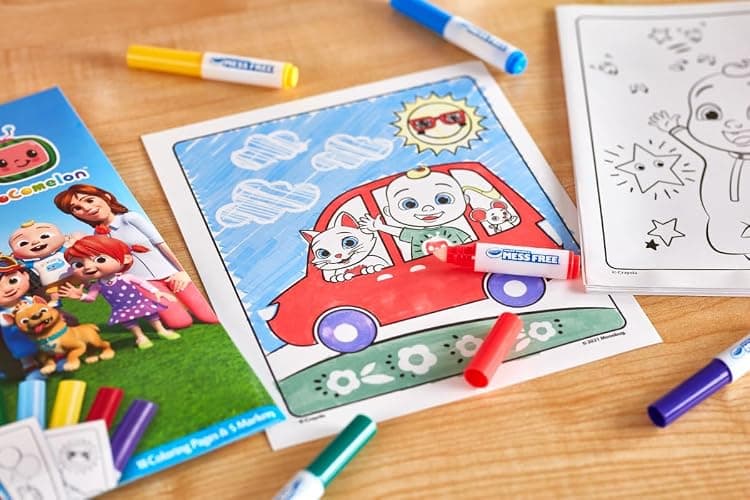 Crayola Cocomelon Color Wonder Coloring Set, Cocomelon Coloring Pages, Mess Free Coloring for Toddlers, Travel Activity, Gift for Kids thumbnail 2