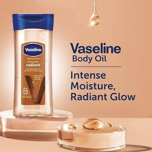 Vaseline Intensive Care Cocoa Radiant für strahlende Haut, Körpergelöl mit reiner Kakaobutter + regenerierenden Ölen, (1 x 200ml) thumbnail 3