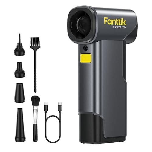 Fanttik B10 Pro Max Electric Air Duster, 130000RPM Brushless Motor, Compressed Air Duster, 6 Gears Adjustable, One-tap Booster, 28.8Wh Rechargeable Battery, Electric Duster for PC, Car, House, Outdoor - Image 1