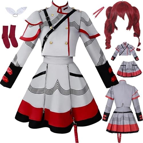 BQDOZJ Kasane Costume Dress Uniform Full Set Socks Women Party Dress - Image 1