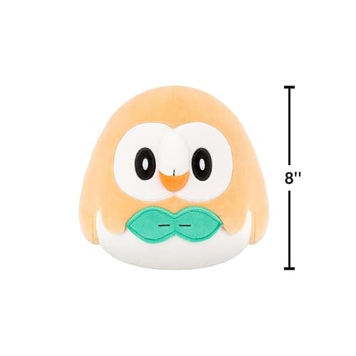 Squishmallows Original 8in Rowlet Pokémon Plush - Ultrasoft Official Jazwares Plush (Little) thumbnail 3