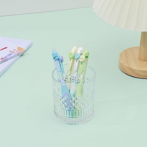 BAYTORY 4Pcs Aesthetics Erasable Pens, 0.5mm Fine Point Erasable Gel Pen with Comfortable Grip, Retractable Pens with Erasers, Smooth Writing for Crossword Puzzles Note Taking (Black Ink) thumbnail 7