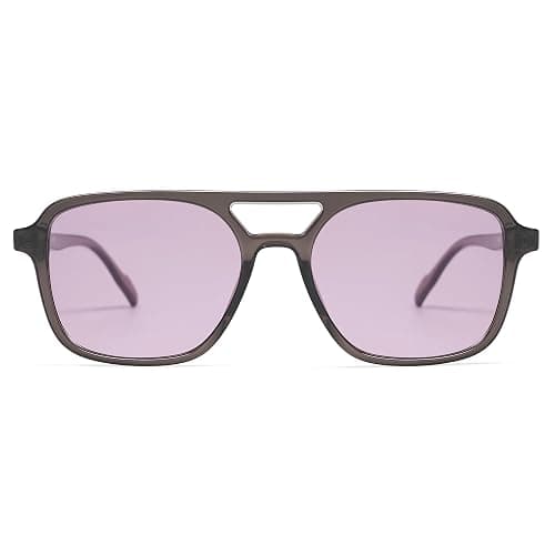 SOJOS Retro Aviator Sunglasses for Women Men,Trendy Rectangle Womens Mens Shades Sun Glasses SJ2202 thumbnail 3